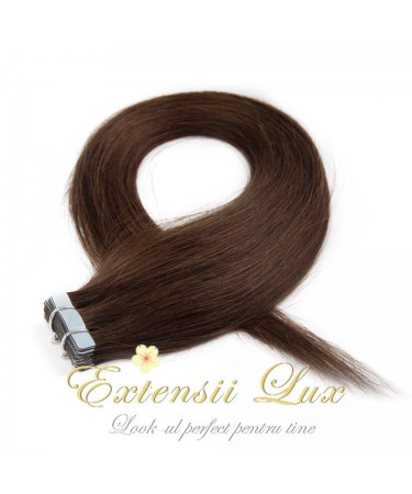 Extensii Tape-In Saten Ciocolatiu #4 Extensii Tape-In Saten Ciocolatiu #4
