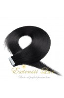 Extensii Tape-In DELUXE Negru Intens #1 Extensii Tape-In DELUXE Negru Intens #1