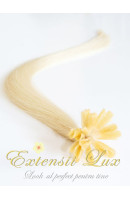 Extensii cu cheratină din păr natural, nuanța Blond Platinat #613