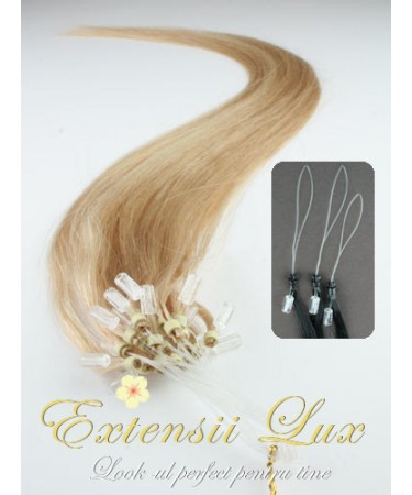 Extensii microring Blond Aluna #12 Extensii microring Blond Aluna #12