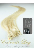 Extensii par microring Blond Platinat #613 Extensii par microring Blond Platinat #613
