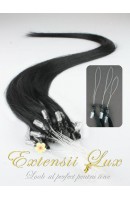 Extensii par microring Negru Intens #1